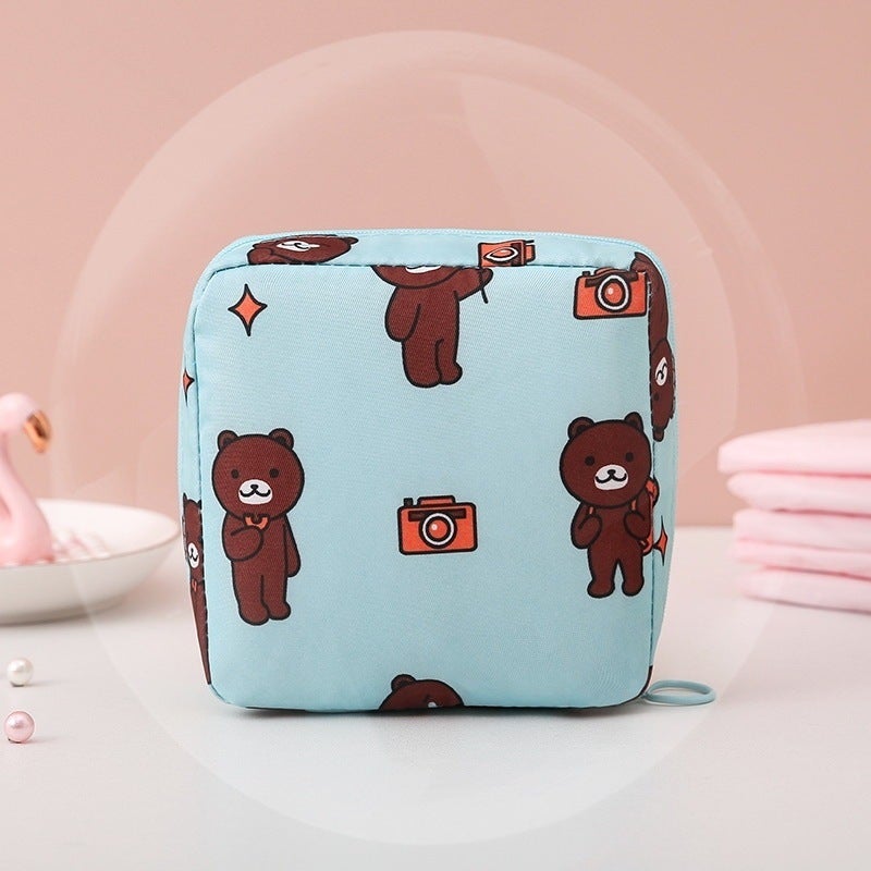 Sanitary Napkin Storage Bag Portable Cosmetics Lipstick Storage Bag Aunt Napkin Sanitary Napkin Storage Bag - Image 3
